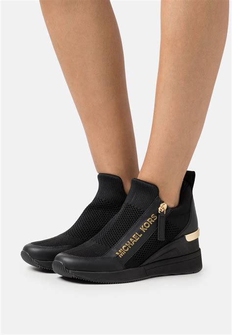 michael kors willis wedge trainer|michael kors wedge trainers.